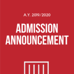 OPENING OF ADMISSION ANNOUNCEMENT FOR 2019/2020 ACADEMIC YEAR